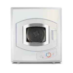 Barton - Electric Compact Laundry Dryer, Laundry Machine, Adjustable Heat Setting, Front Load, Portable Unit, White