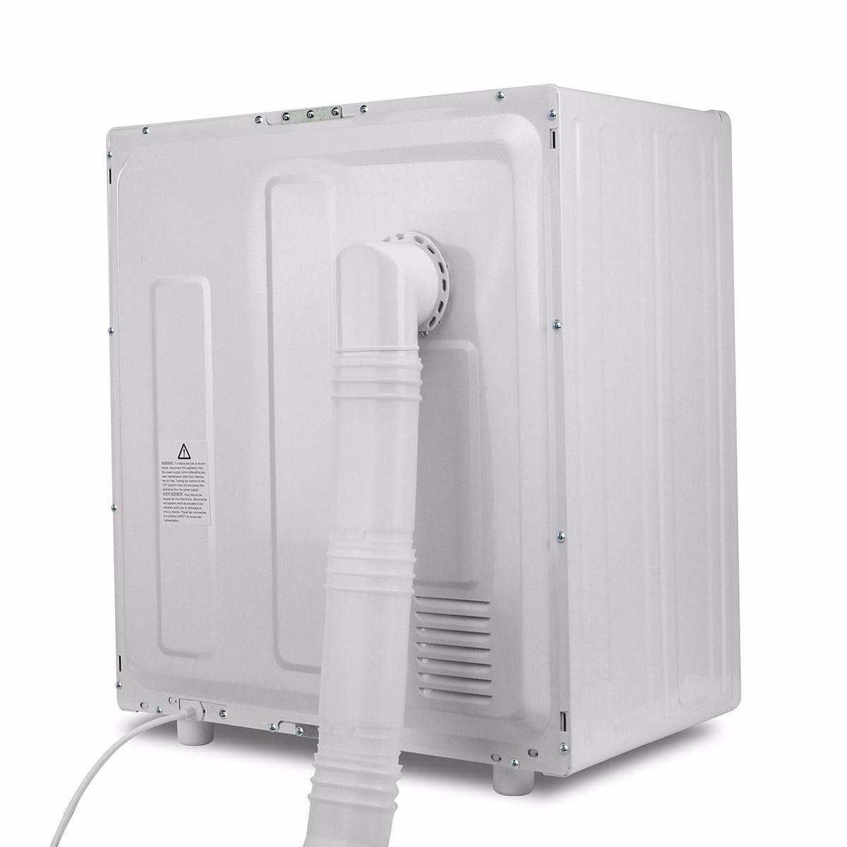 Barton - Electric Compact Laundry Dryer, Laundry Machine, Adjustable Heat Setting, Front Load, Portable Unit, White - Image 7