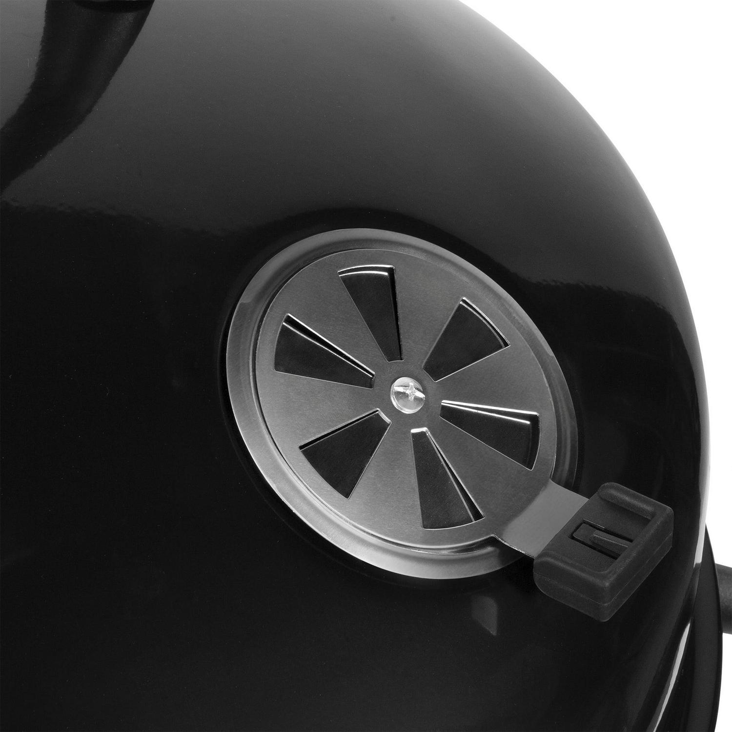 Barton Vertical 18" Charcoal BBQ Smoker w/ Temperature Gauge Grill for Outdoor Cooker - Image 5