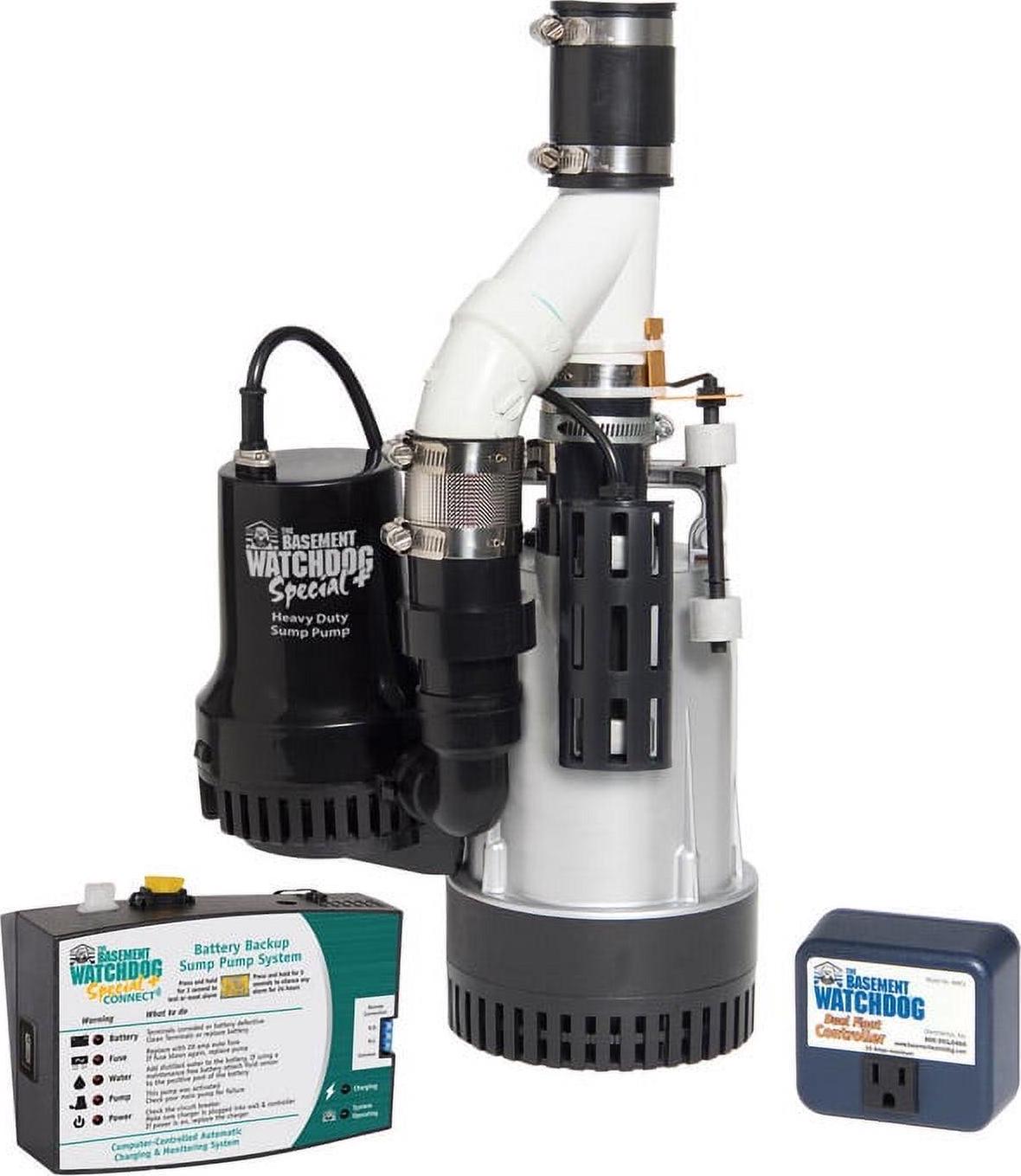 Basement Watchdog Big Combo Connect 1/2 HP Primary Sump Pump System with Wi-Fi