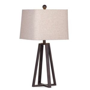 Bassett Mirror Denison Metal Table Lamp in Rustic Bronze