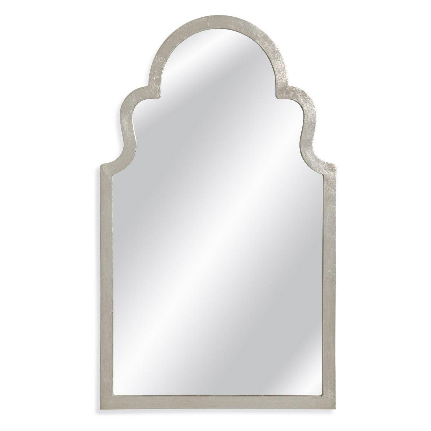 Bassett Mirror Traditional Mina Wall Mirror With Silver Finish M3750EC