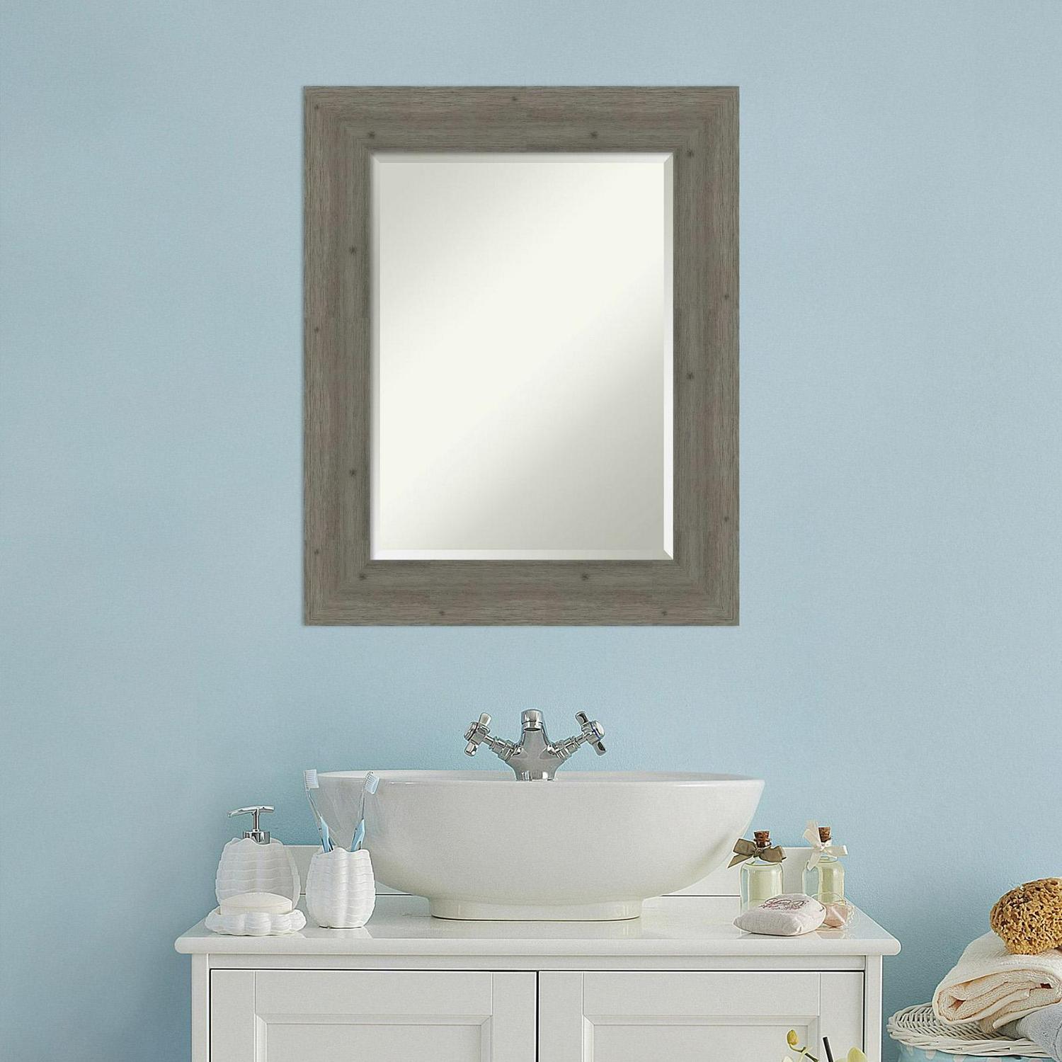 Bathroom Mirror, Fencepost Grey - Image 8