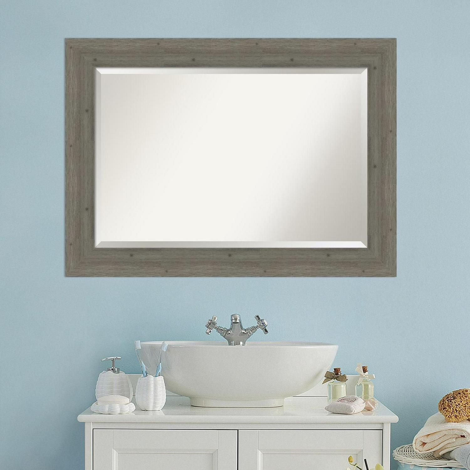 Bathroom Mirror, Fencepost Grey - Image 7