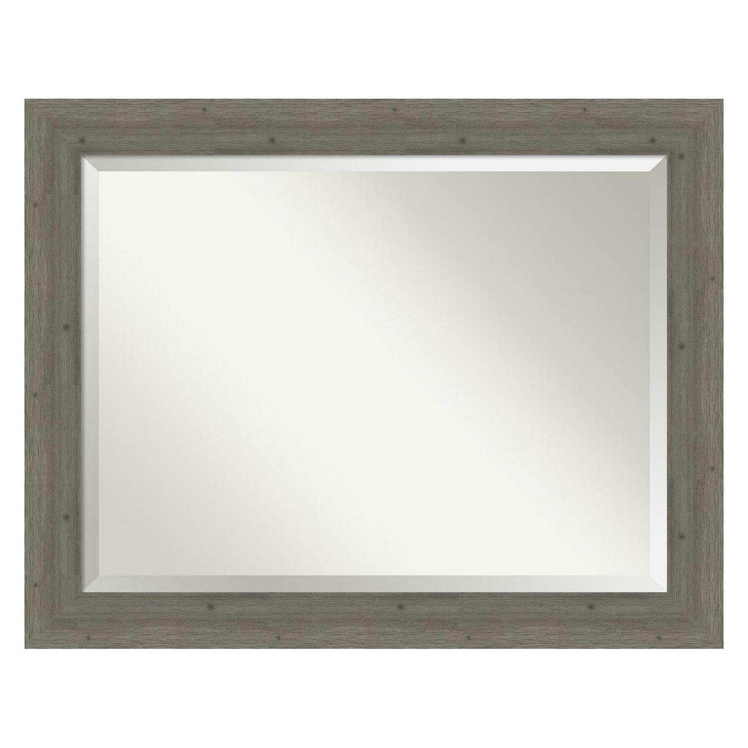 Bathroom Mirror, Fencepost Grey