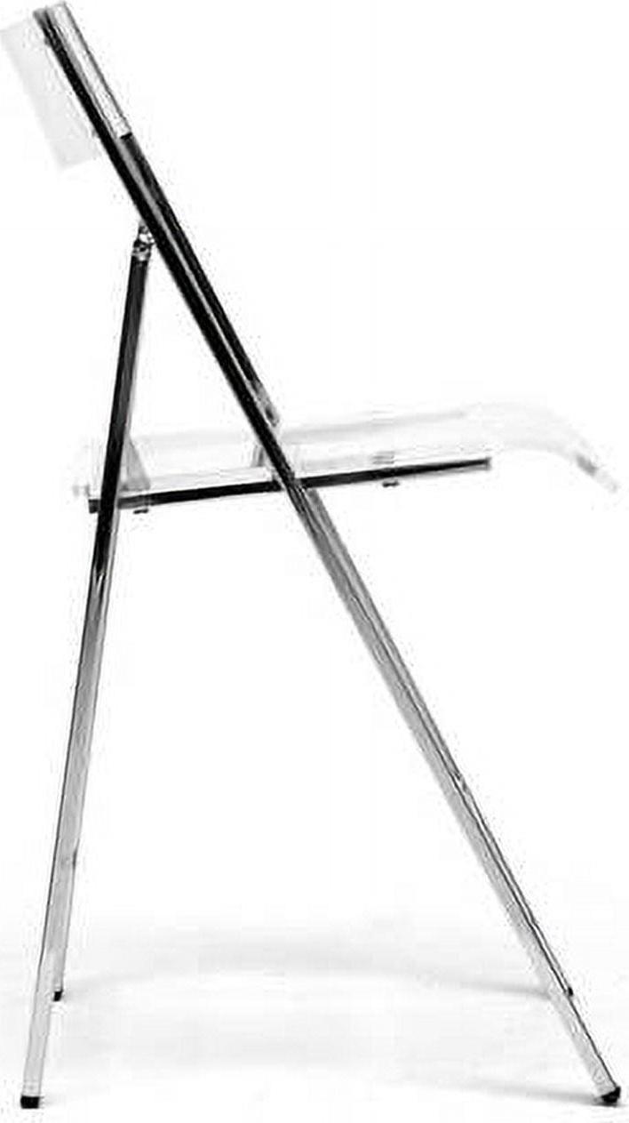 Baxton Studio Acrylic Foldable Chair (Set of 2) - Image 2