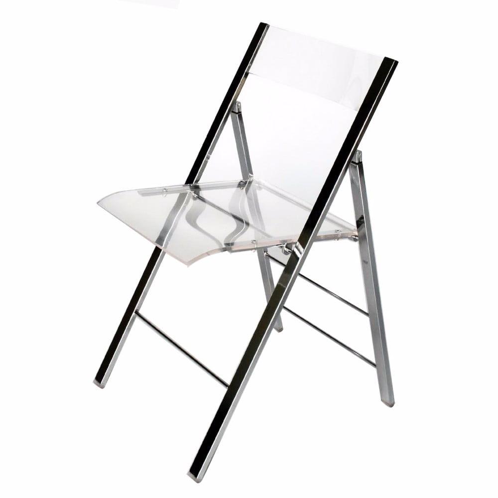 Baxton Studio Acrylic Foldable Chair (Set of 2)
