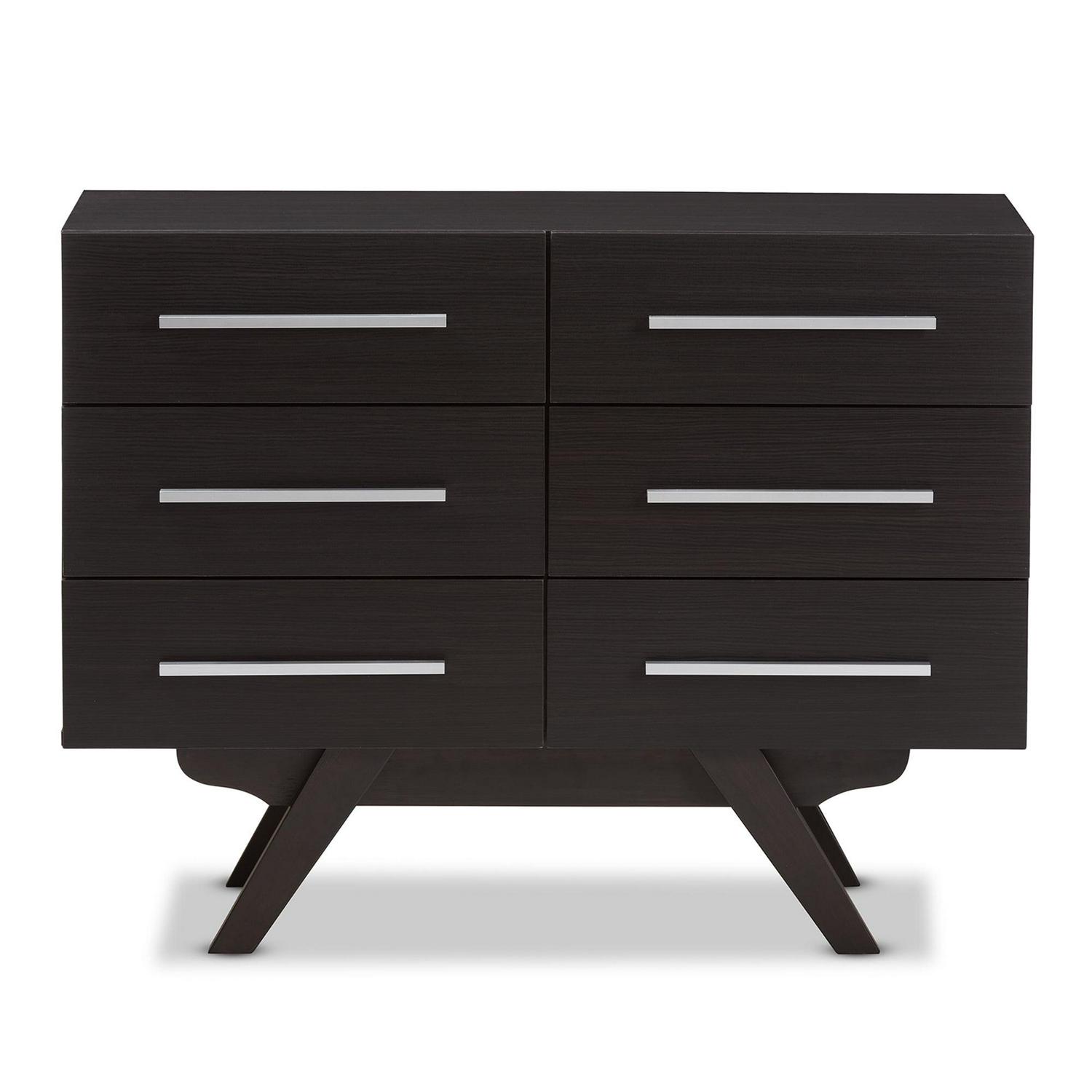 Wholesale Interiors Auburn Mid-Century Espresso 6-Drawer Dresser, 29.88" H x 39.37" W x 15.87" D - Image 4