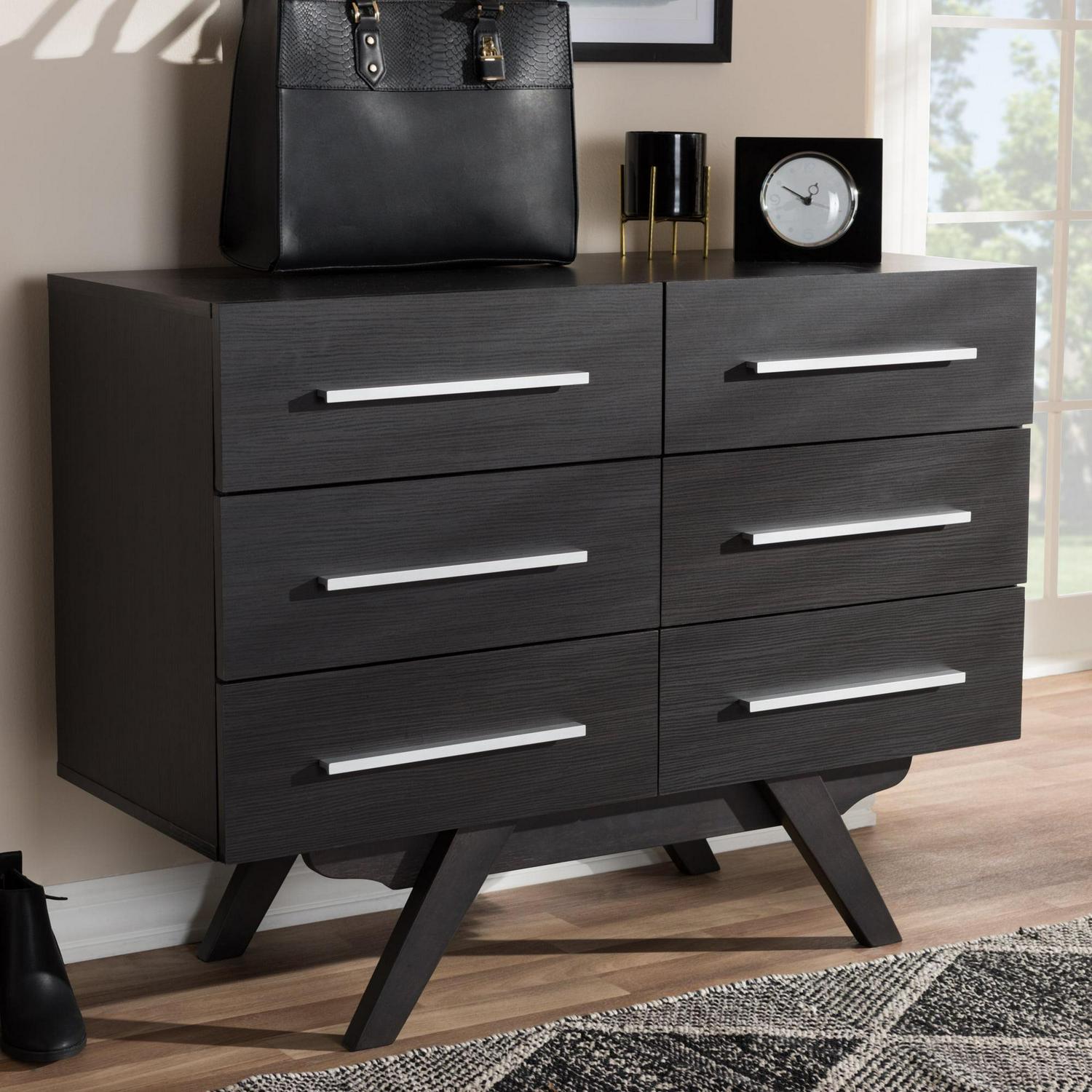 Wholesale Interiors Auburn Mid-Century Espresso 6-Drawer Dresser, 29.88" H x 39.37" W x 15.87" D - Image 10
