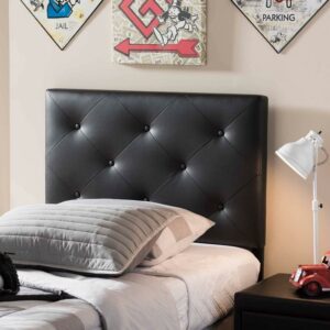 Baxton Studio Baltimore Modern and Contemporary Faux Leather Upholstered Twin Size Headboard, Multiple Colors