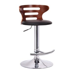 Buell Bar Stool in Walnut and Black