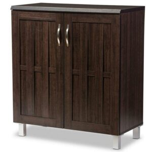 Baxton Studio Excel Modern and Contemporary Dark Brown Sideboard Storage Cabinet