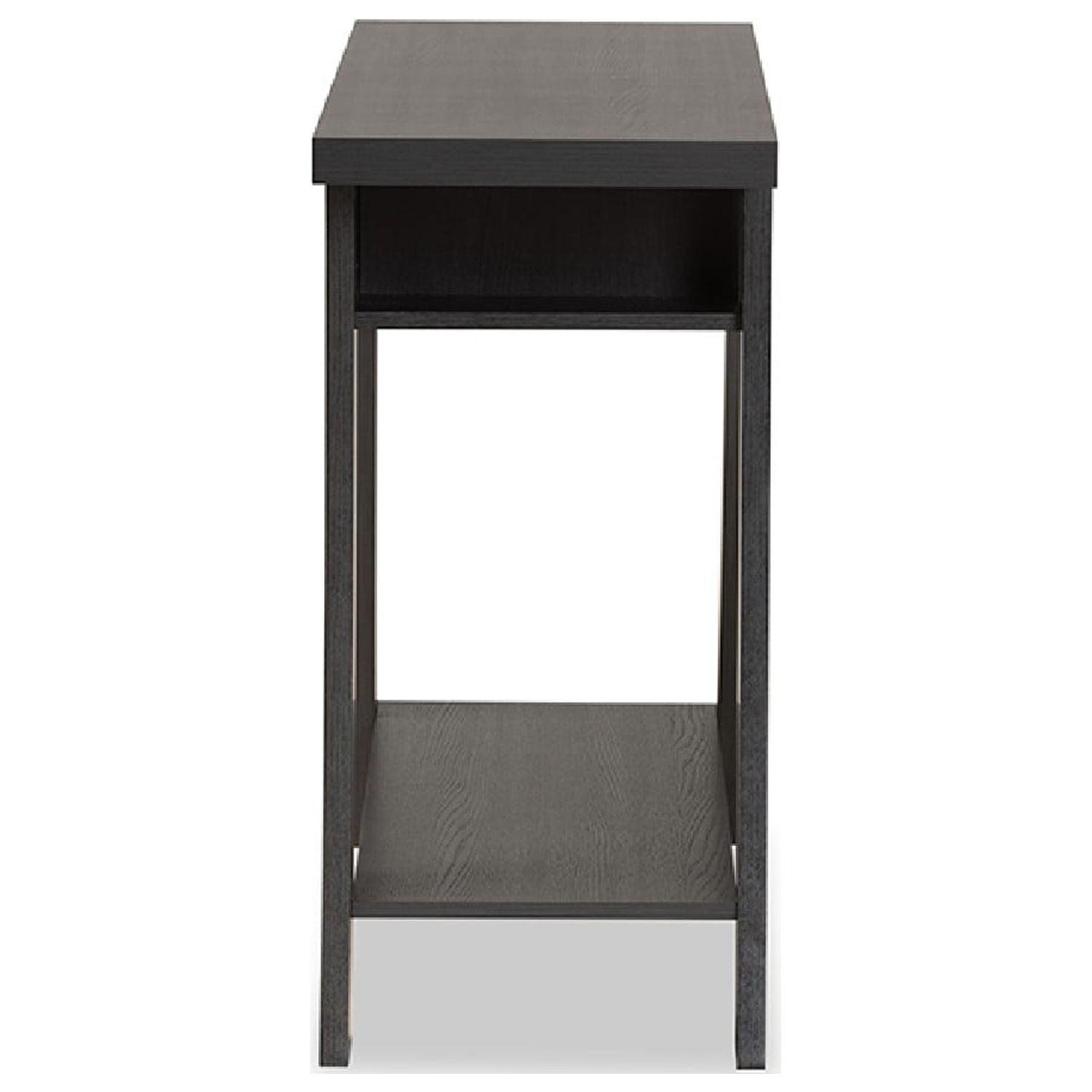 Baxton Studio Herman Modern and Contemporary Dark Brown Finished Wood 1-Drawer Console Table - Image 4