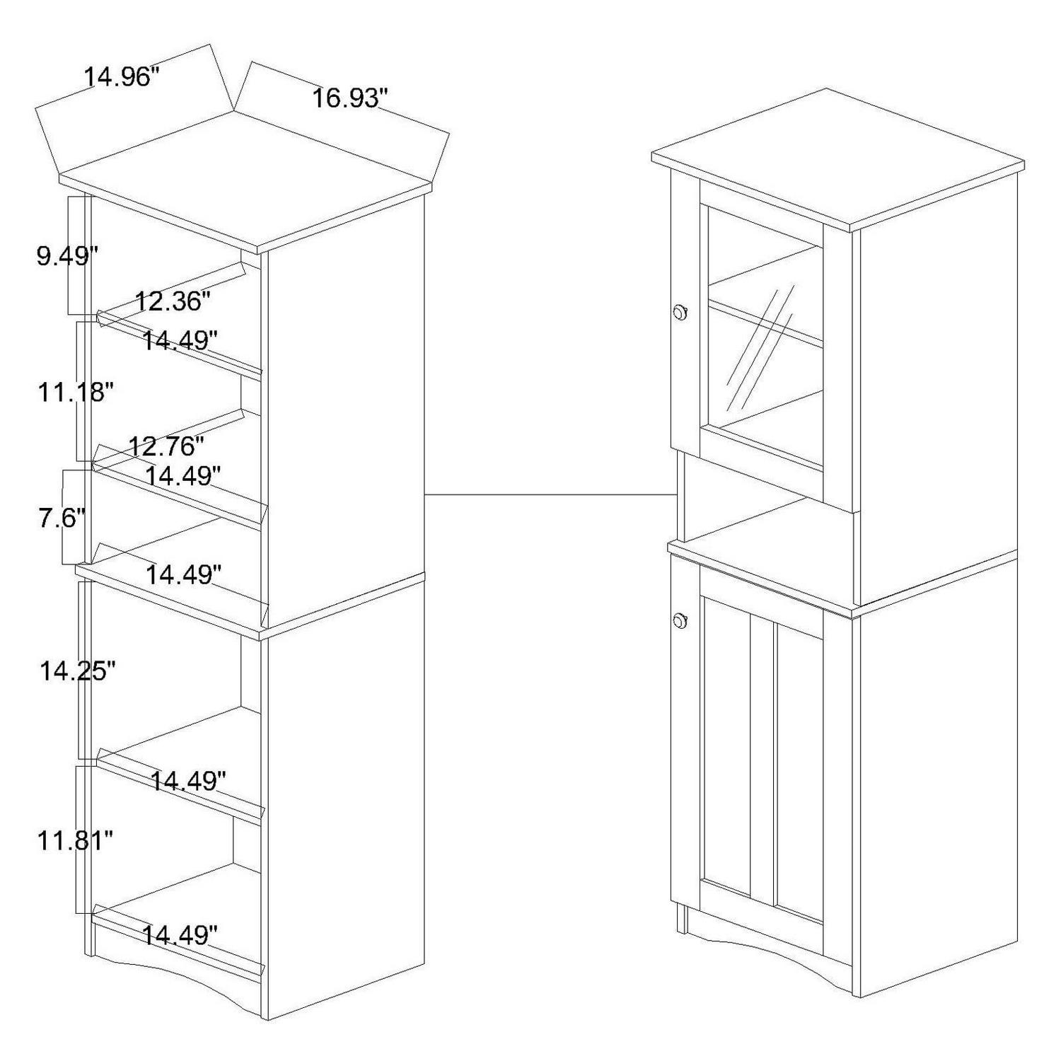 Baxton Studio Lauren China Cabinet - Image 4