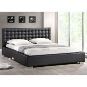 Baxton Studio Madison Modern Bed with Upholstered Queen Headboard, Multiple Colors
