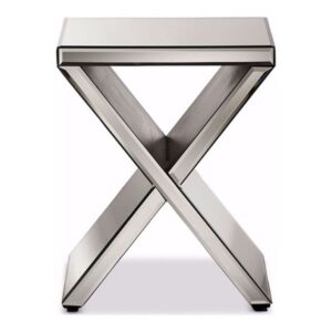 Baxton Studio Morris Modern and Contemporary Hollywood Regency Glamour-Style Accent Side Table