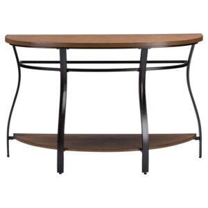 Baxton Studio Newcastle Wood and Metal Console Table