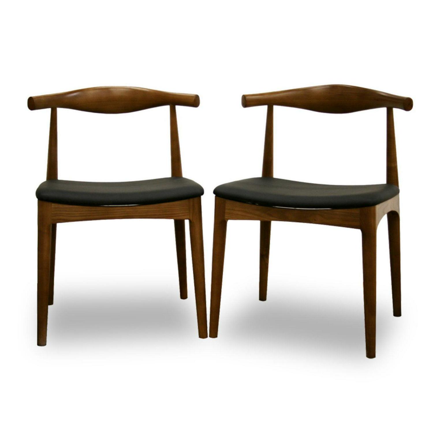 Accent Dining Chair in Walnut (Set of 2)