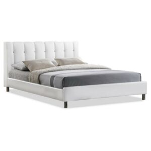 Baxton Studio Vino Modern Bed with Upholstered Platform Bed, Multiple sizes, Multiple Colors