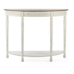 Baxton Studio Vologne Traditional White Wood French Console Table