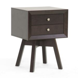 Baxton Studio Warwick 2 Drawer Nightstand