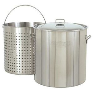 Bayou Classic 1122 122-Qt. Stockpot with Lid and Basket