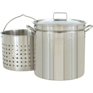 Bayou Classic 24 Quart Stainless Steel Stock Pot Kit