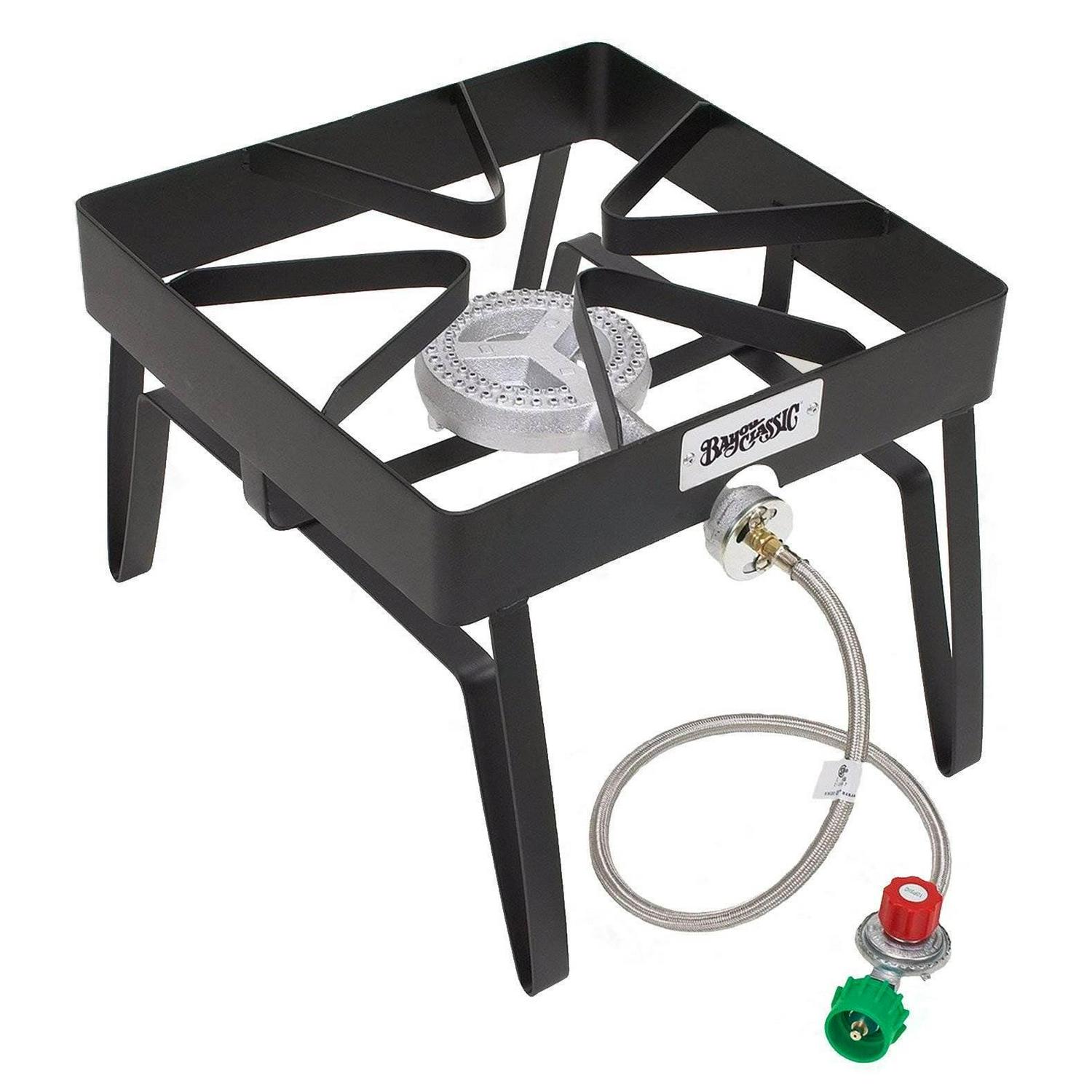 Bayou Classic SQ14 16 Inch Square Outdoor Patio Propane Single Burner Stove