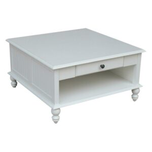 Beach White Cottage Square Coffe Table