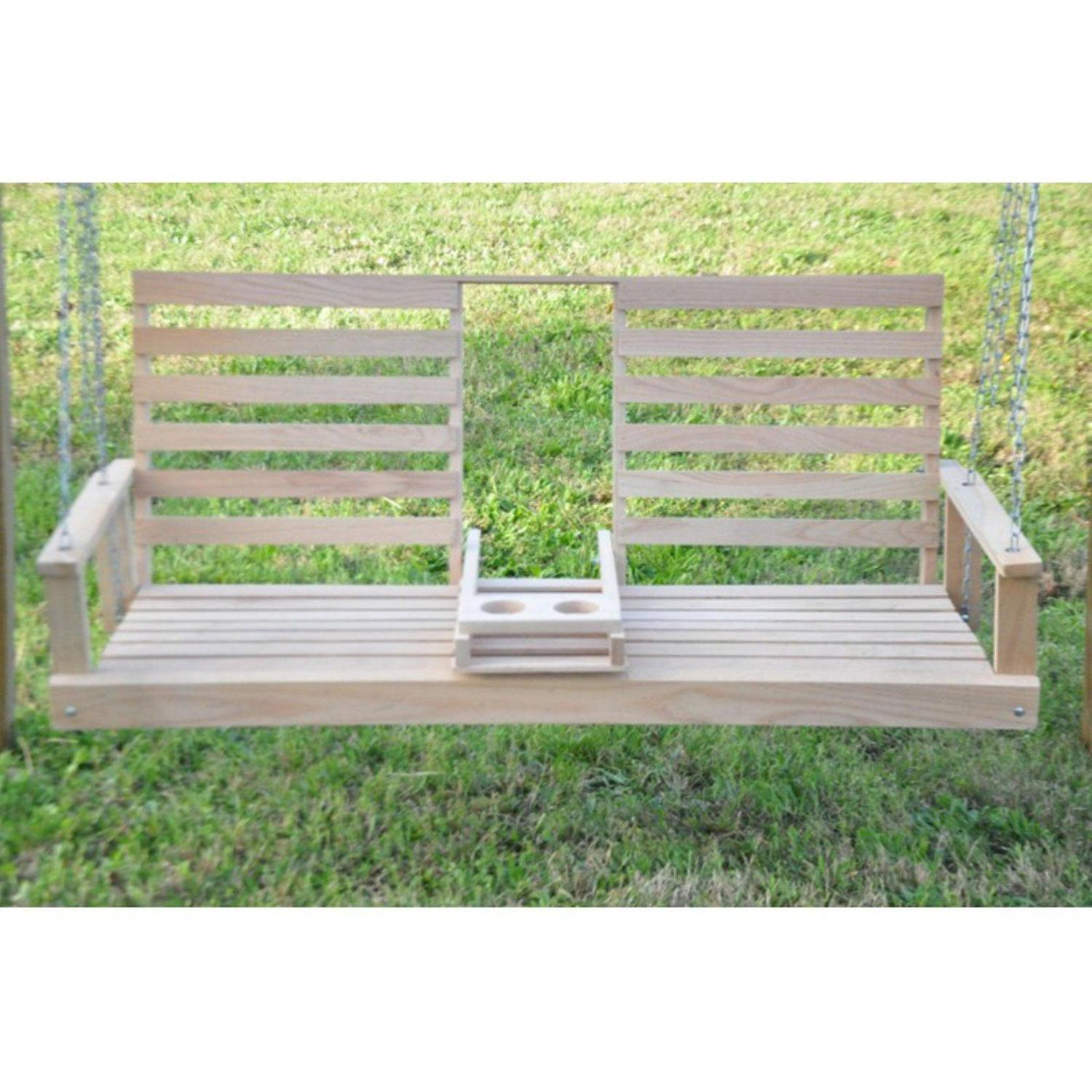 Beecham Swing 55556 5 ft. No.1 Grade Oak Swing with Cup Holder