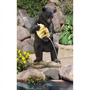 Beehive Black Bear Spitter Piped Statue