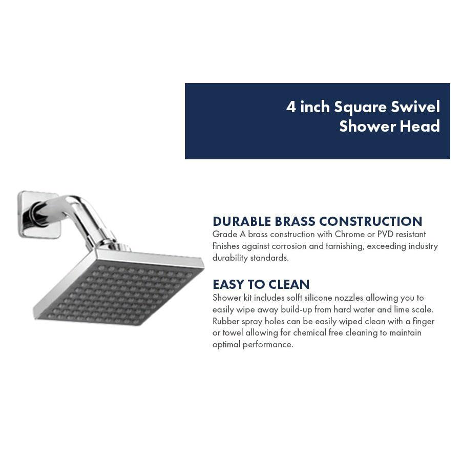 Belanger QUA90CCP Single Handle Shower Head and Bathtub Faucet, Polished Chrome - Image 8