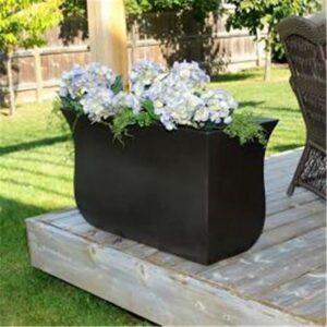 Mayne Valencia 36" x 16" x 22" Tall Rectangular Espresso Plastic Planter