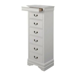 Wooden Six Drawer Lingerie Chest, Grey