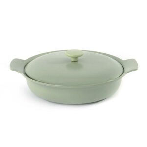 BergHOFF Ron 11" Cast Iron Deep Skillet 3.5Qt. with Lid, Green