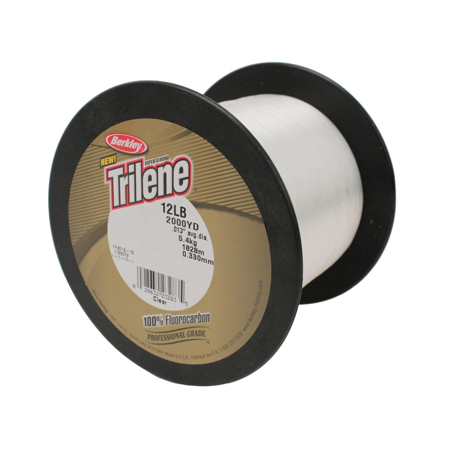 Berkley Trilene® 100% Fluorocarbon Fishing Line, Clear, 12 lb Test Strength, 2000 yd - Image 2