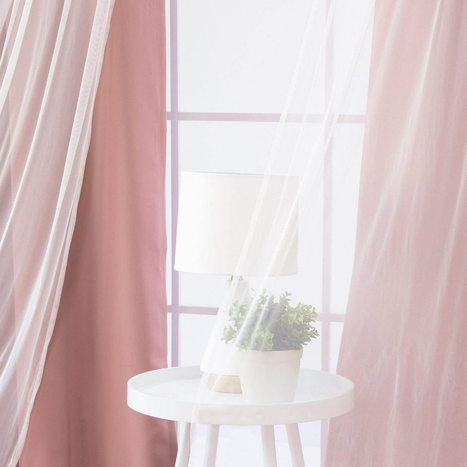 Best Home Fashion Mix &Amp; Match Tulle Sheer Lace Blackout Curtain - Set Of 4 - Image 5