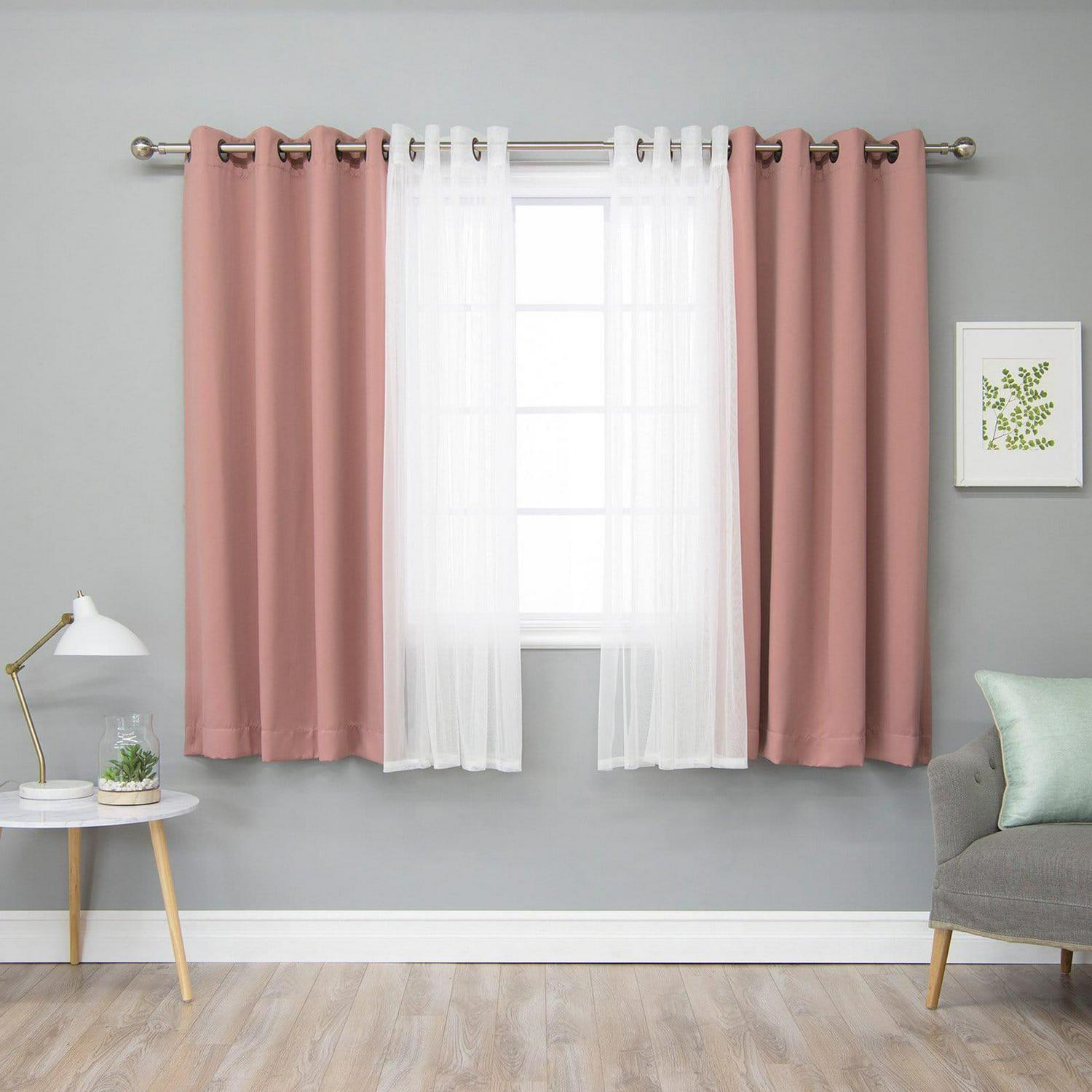 Best Home Fashion Mix &Amp; Match Tulle Sheer Lace Blackout Curtain - Set Of 4 - Image 11