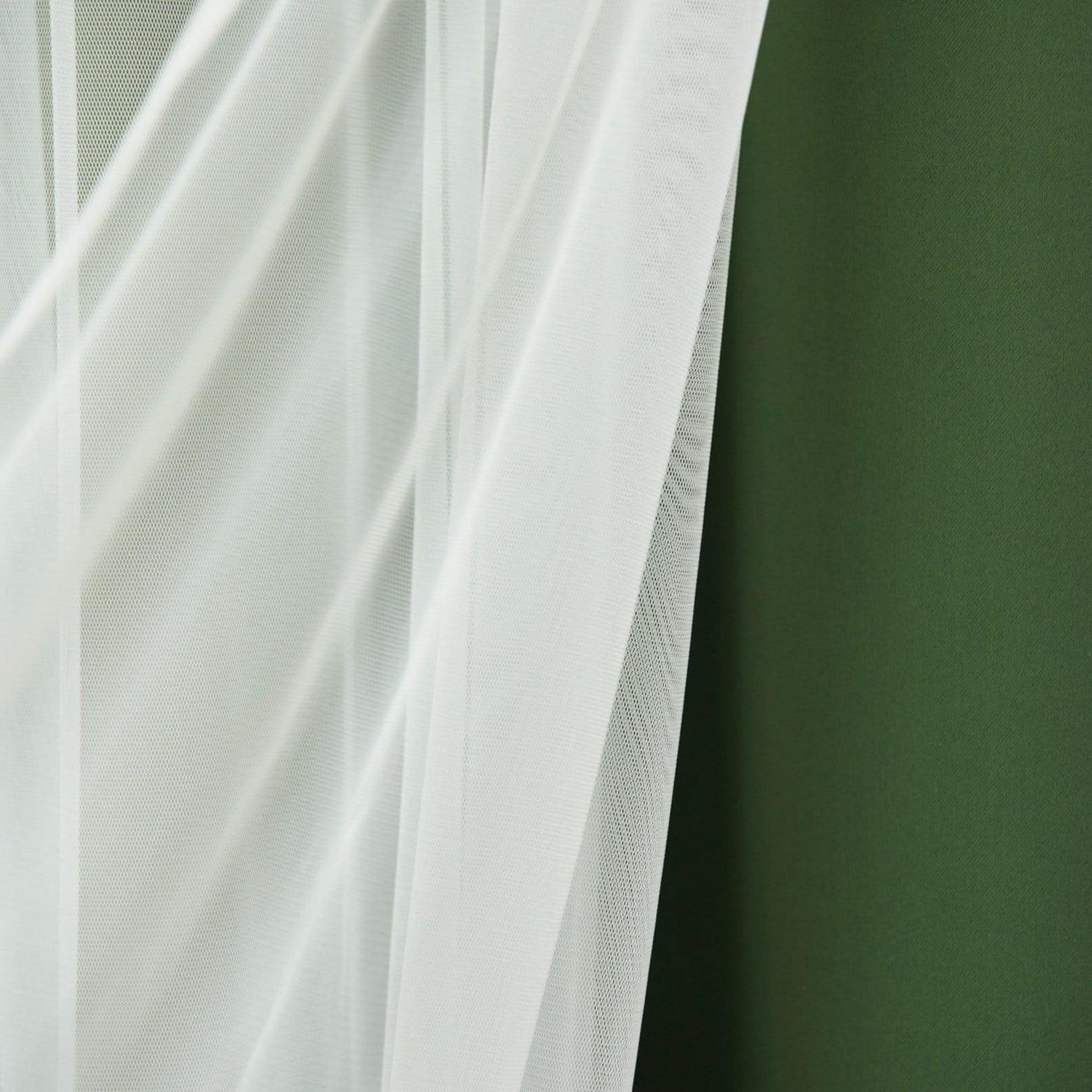 Best Home Fashion Mix &Amp; Match Tulle Sheer Lace Blackout Curtain - Set Of 4 - Image 9