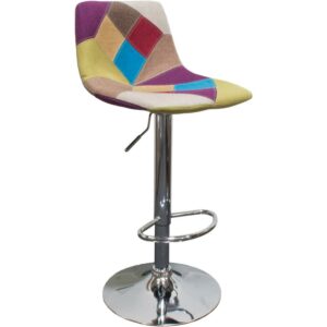 Best Master Furniture Adjustable Swivel Dahlia Rainbow Bar Stool - Set of 2