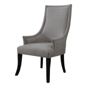 Best Master Republic Polyester Fabric Upholstered Acent Chair - Taupe/Light Gray