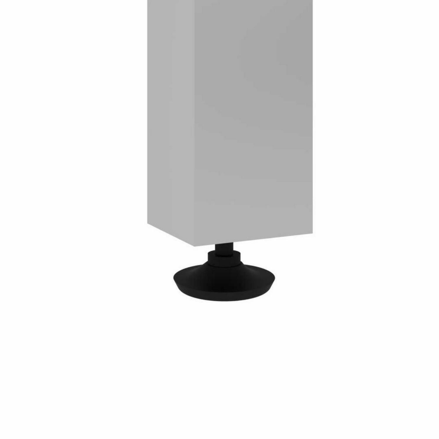 Bestar 30" x 60" Table with square metal legs in Black - Image 7