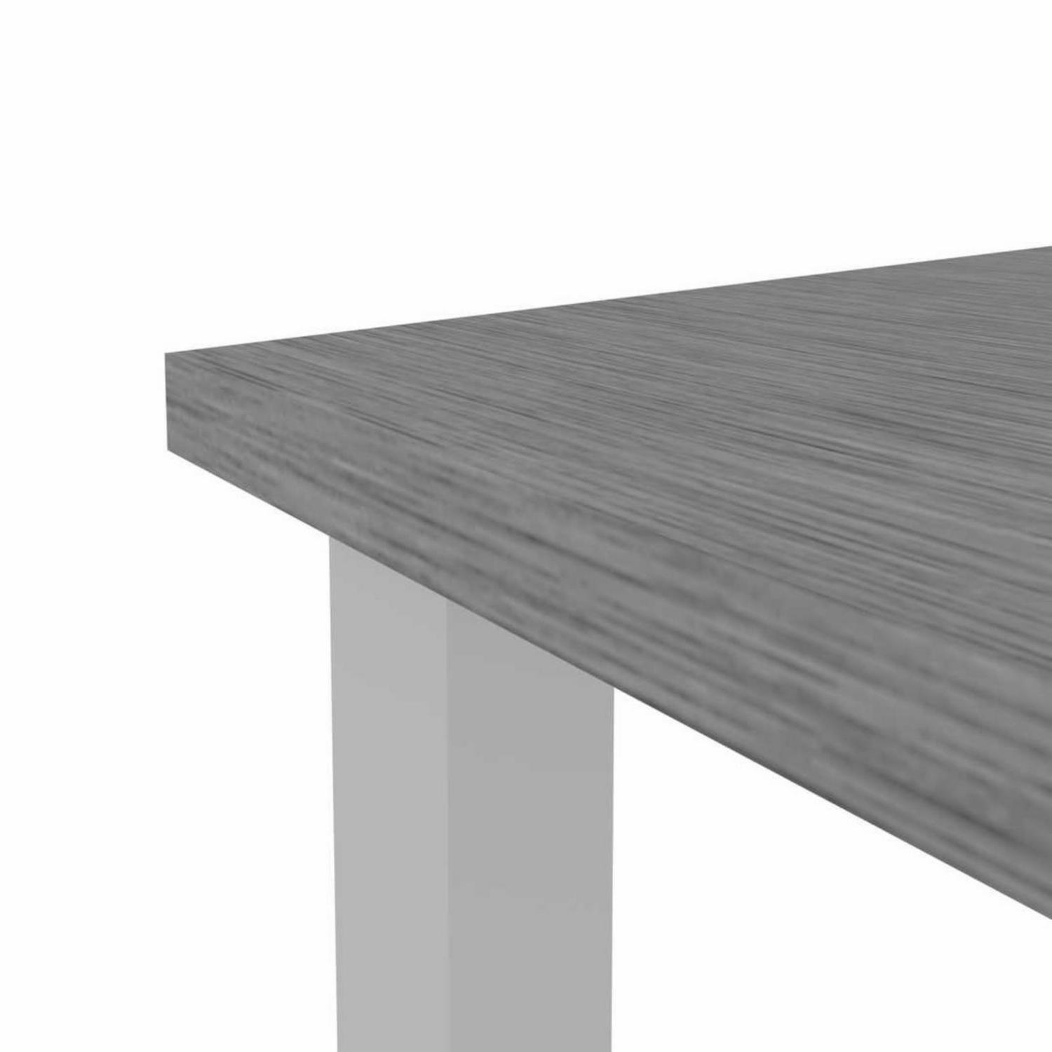 Bestar 30" x 60" Table with square metal legs in Black - Image 8