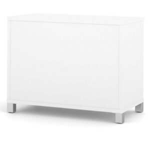 Bestar Pro-Linea 2-Door Storage Unit, White
