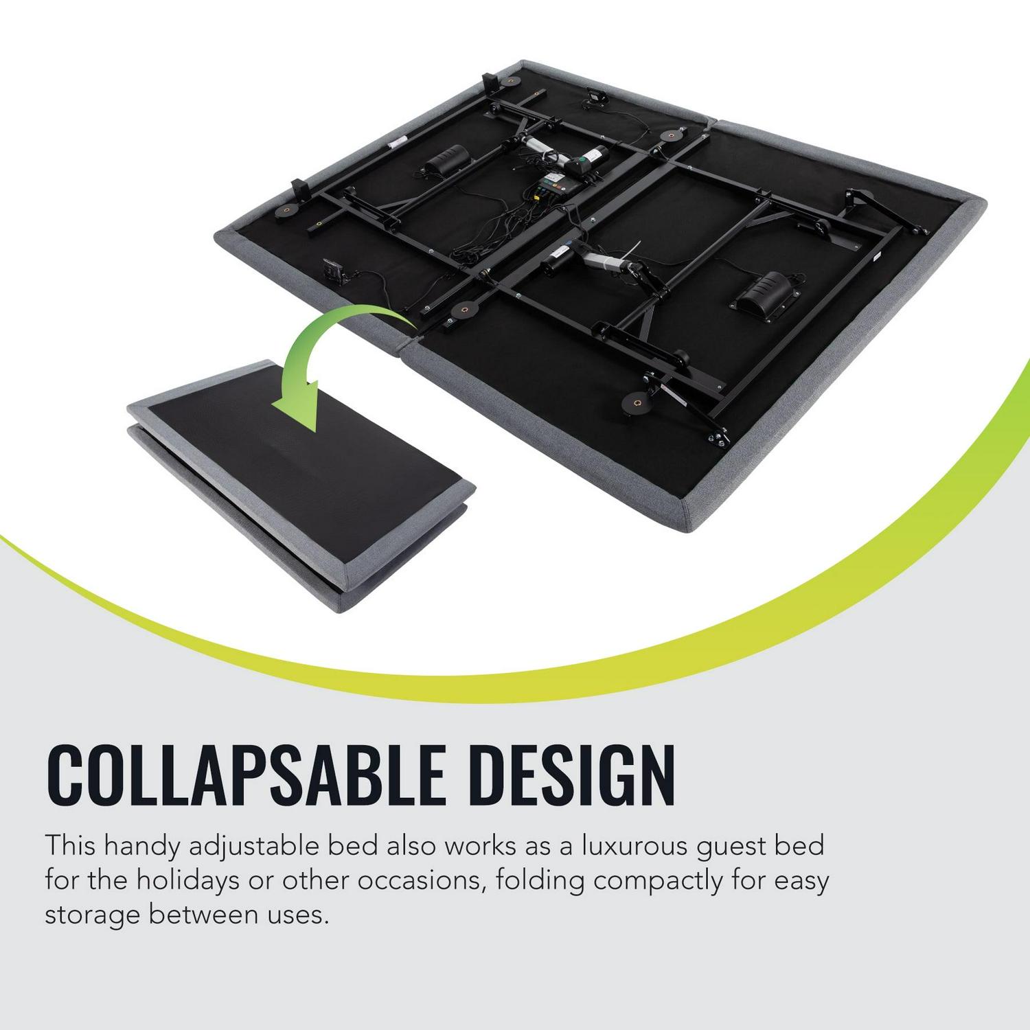 Bestco Motorized Queen Size Bed Frame with Remote Control, USB Ports and Massage - Image 7