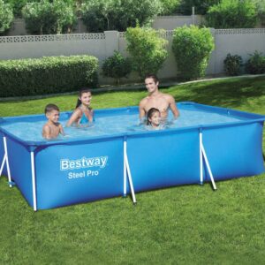 Bestway Steel Pro 9'10" x 6'7" x 26" Rectangle Above Ground Pool Swimming Pool