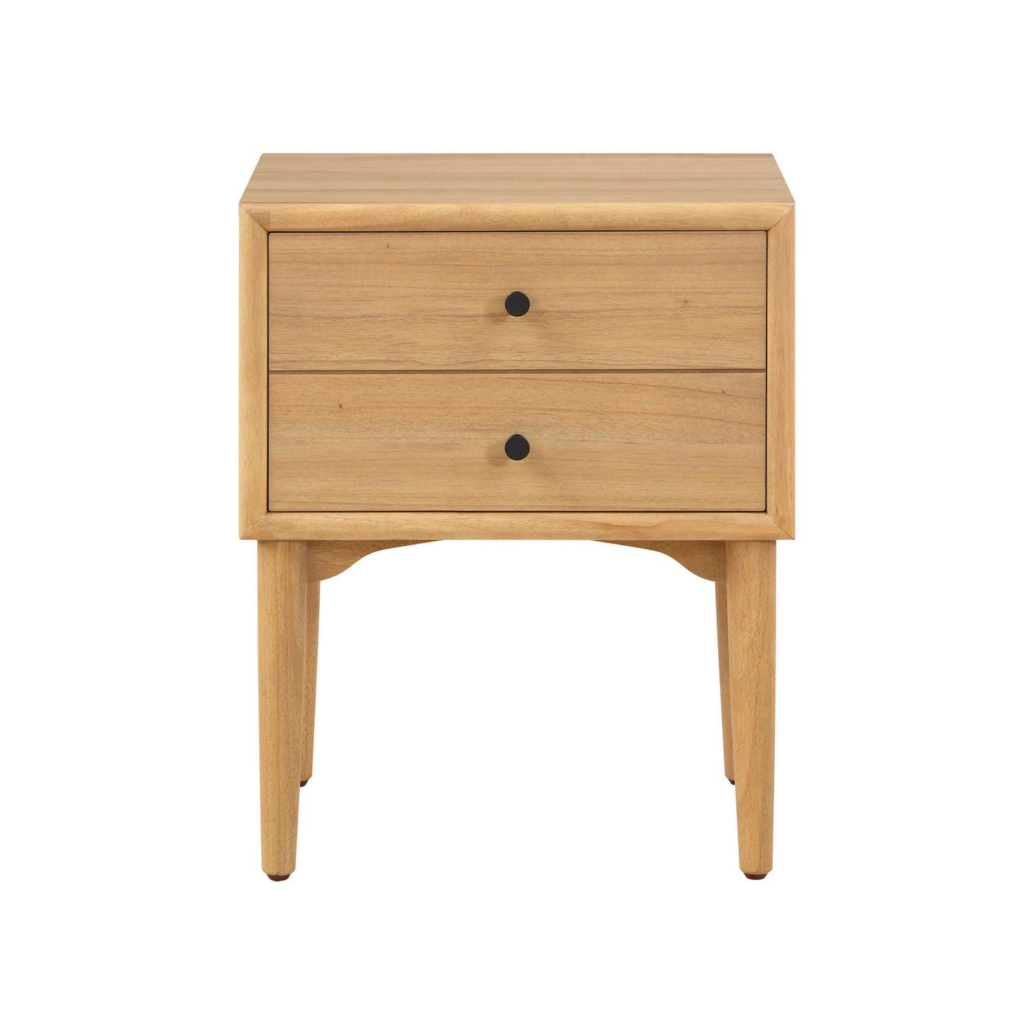 Better Homes & Gardens Bristol Nightstand with Solid Wood Frame, Natural Oak finish, by Dave & Jenny Marrs - Image 3