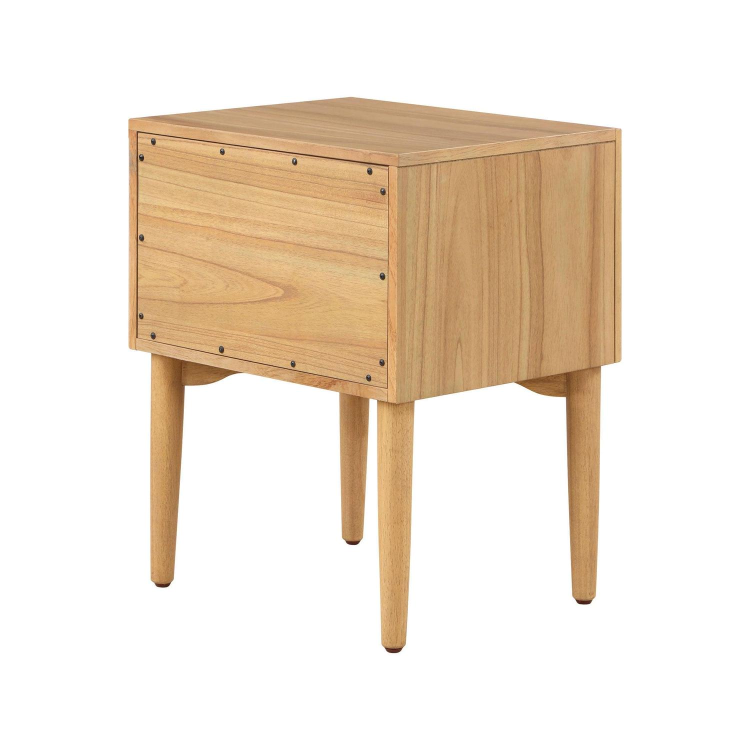 Better Homes & Gardens Bristol Nightstand with Solid Wood Frame, Natural Oak finish, by Dave & Jenny Marrs - Image 9