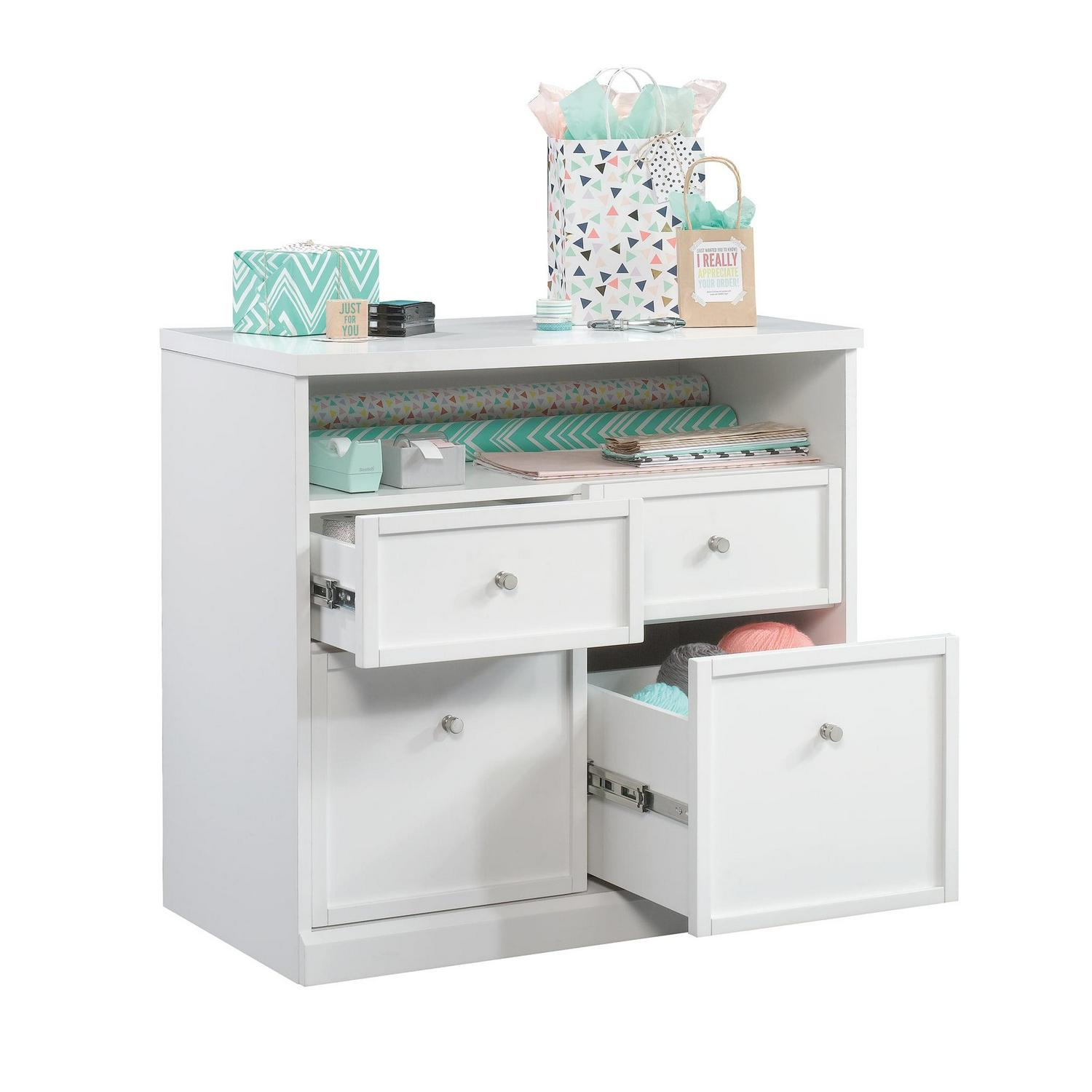 Better Homes & Gardens Craftform Storage Cabinet, White Finish