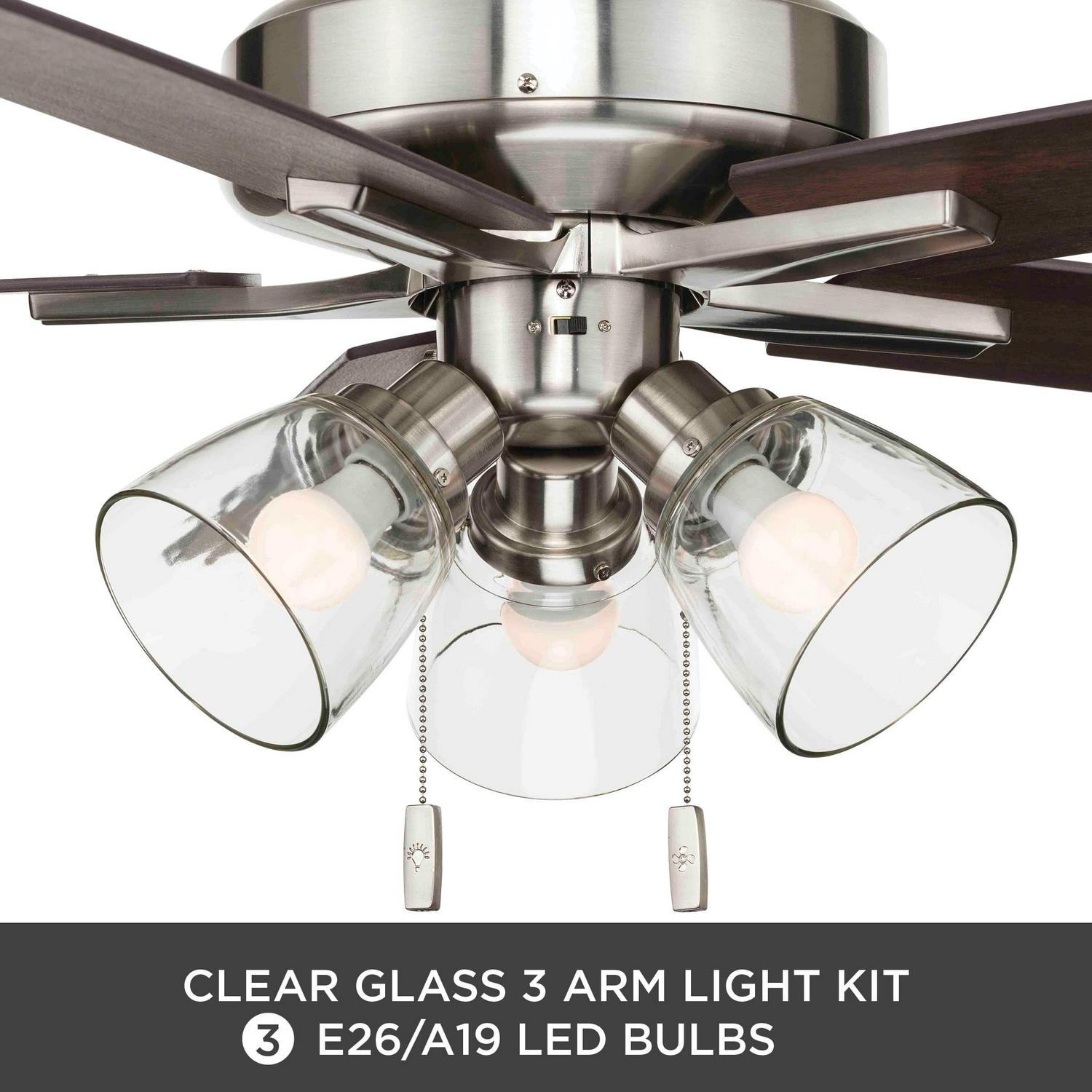 Better Homes & Gardens 52" Bronze Transitional Ceiling Fan, 5 Reversible Blades, 3 LED Bulbs Included - Image 6